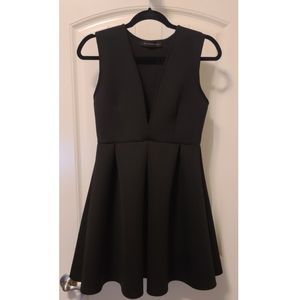 Low cut neoprene dress